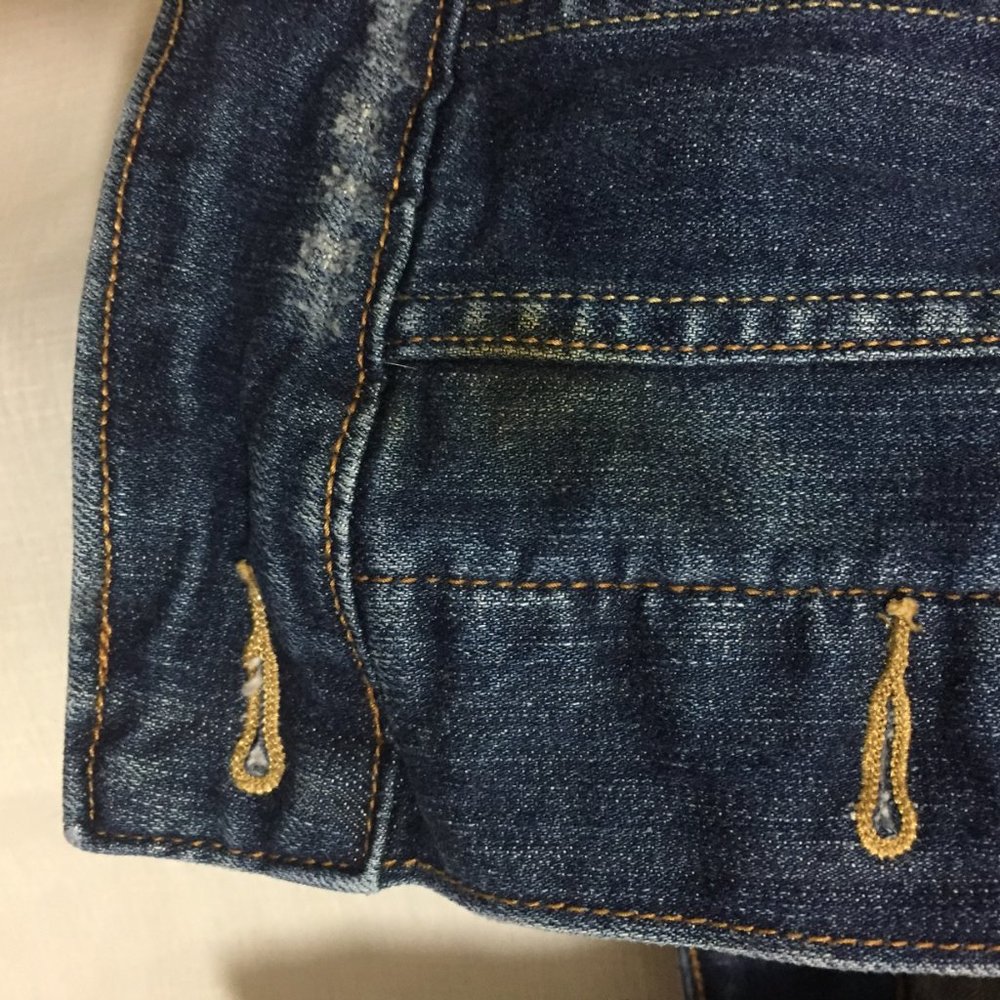 Levi's Blue Denim Jacket Small - Picture 9 of 10